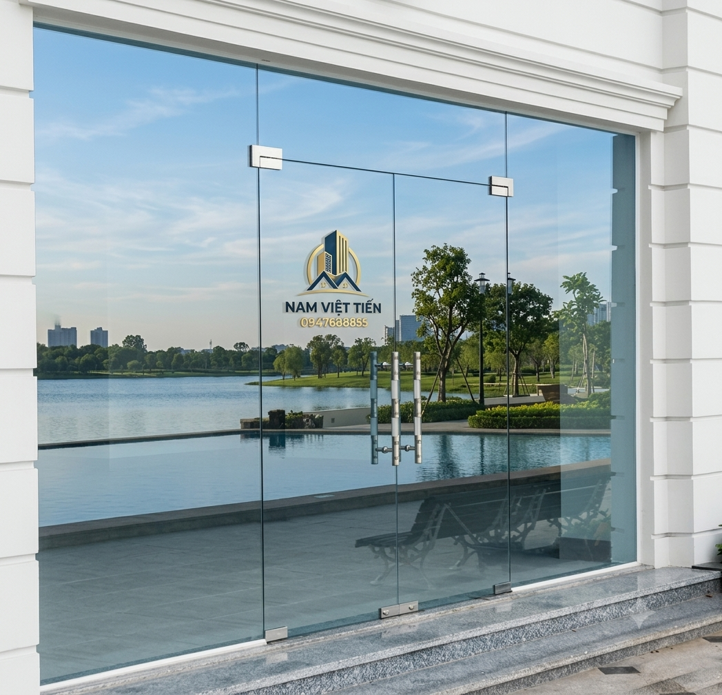 Mẫu cửa kính cường lực đẹp 3 Mẫu cửa kính cường lực đẹp
