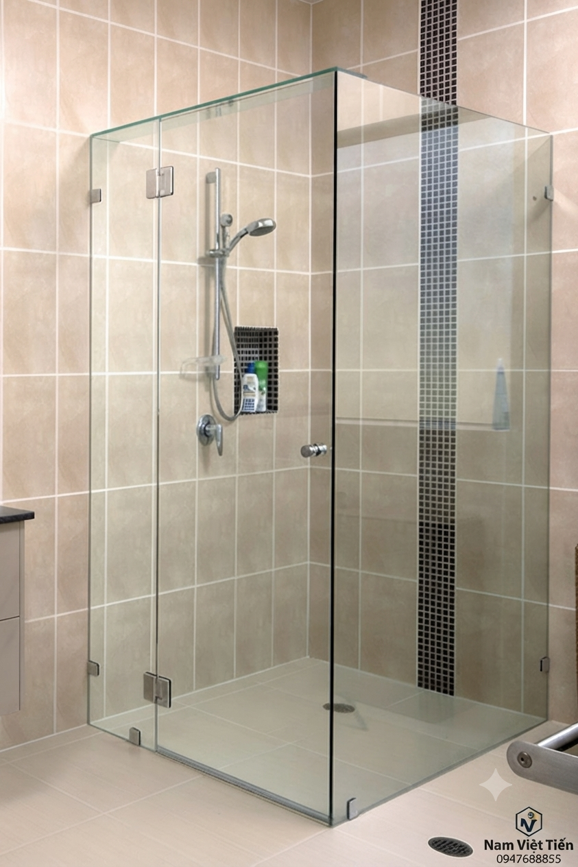 lắp đặt vách tắm kính 90 độ lắp đặt vách tắm kính 90 độ