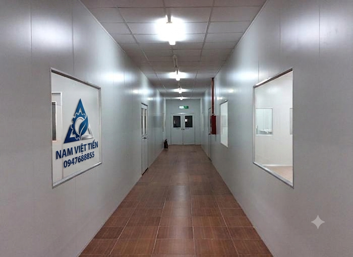 thi công vách ngăn panel hoàn thiện hệ vách panel kho lạnh cách nhiệt