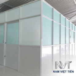 Vách ngăn nhôm kính phòng khách - không gian phòng khách - Nam Việt Tiến 5
