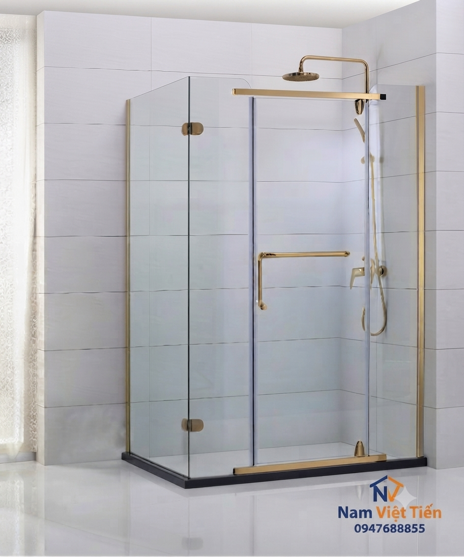 thi công vách tắm kính 90 độ thi công vách tắm kính 90 độ