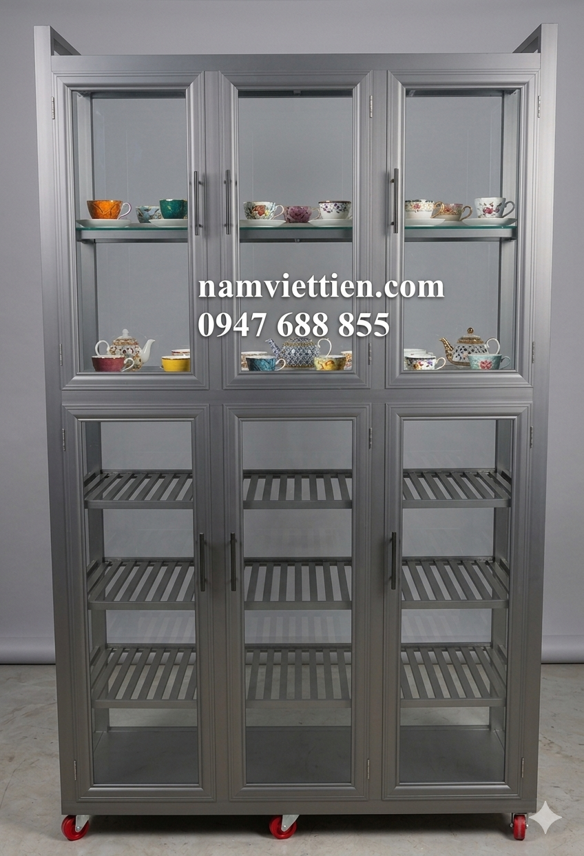 Tủ Chén Nhôm Kính Cao Cấp TPHCM Tủ Chén Nhôm Kính Cao Cấp TPHCM