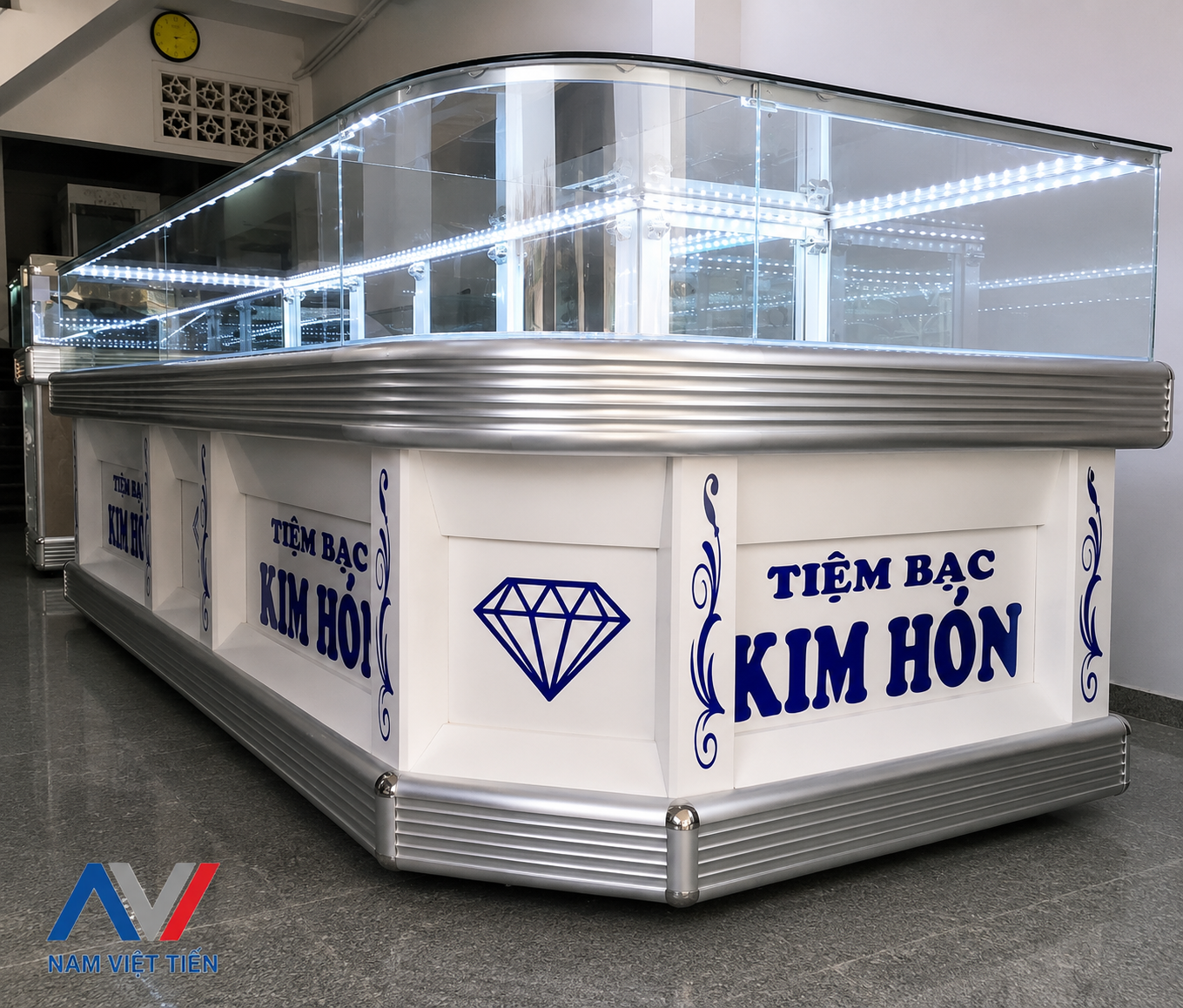 Mẫu Tủ Vàng Bạc Đẹp 2 tu ban bac cao cap