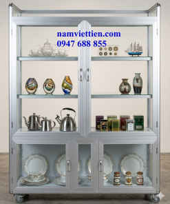 Báo Giá Tủ Chén Bát Nhôm Kính