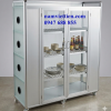 Mẫu Tủ Chén Nhôm Kính Đẹp