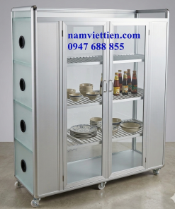 Mẫu Tủ Chén Nhôm Kính Đẹp