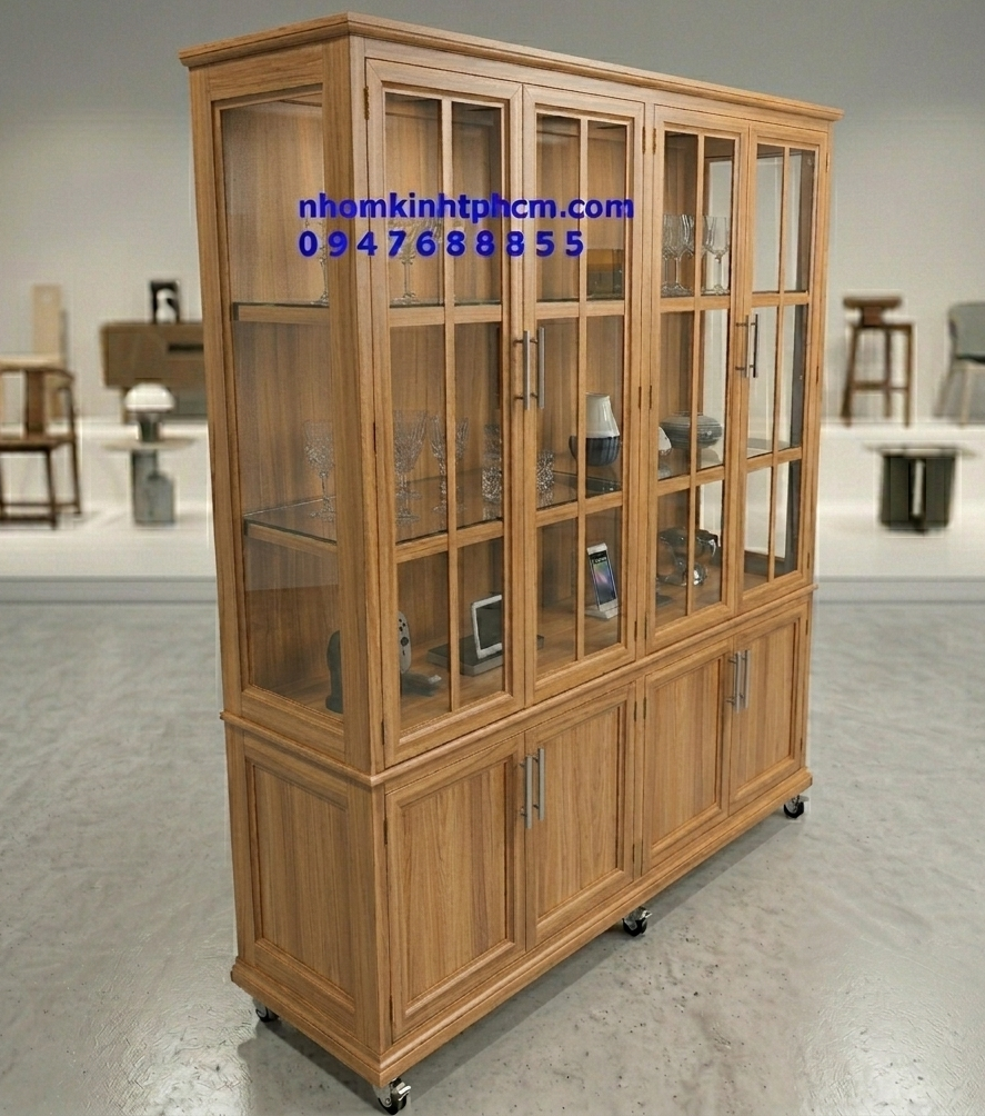 Tủ Chén Nhôm kính Vân Gỗ 6 Gemini Generated Image e8l0s7e8l0s7e8l0 e1784366025155