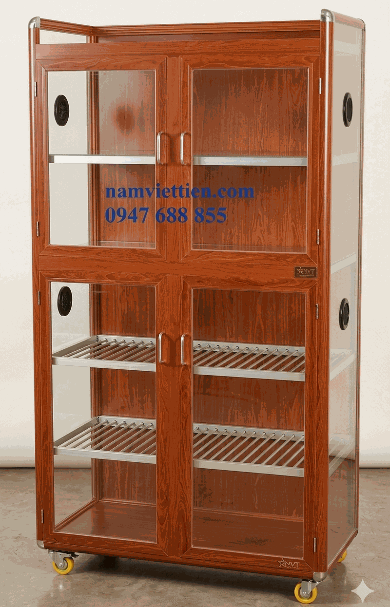 Báo giá tủ chén bát nhôm kính mới nhất tại TPHCM