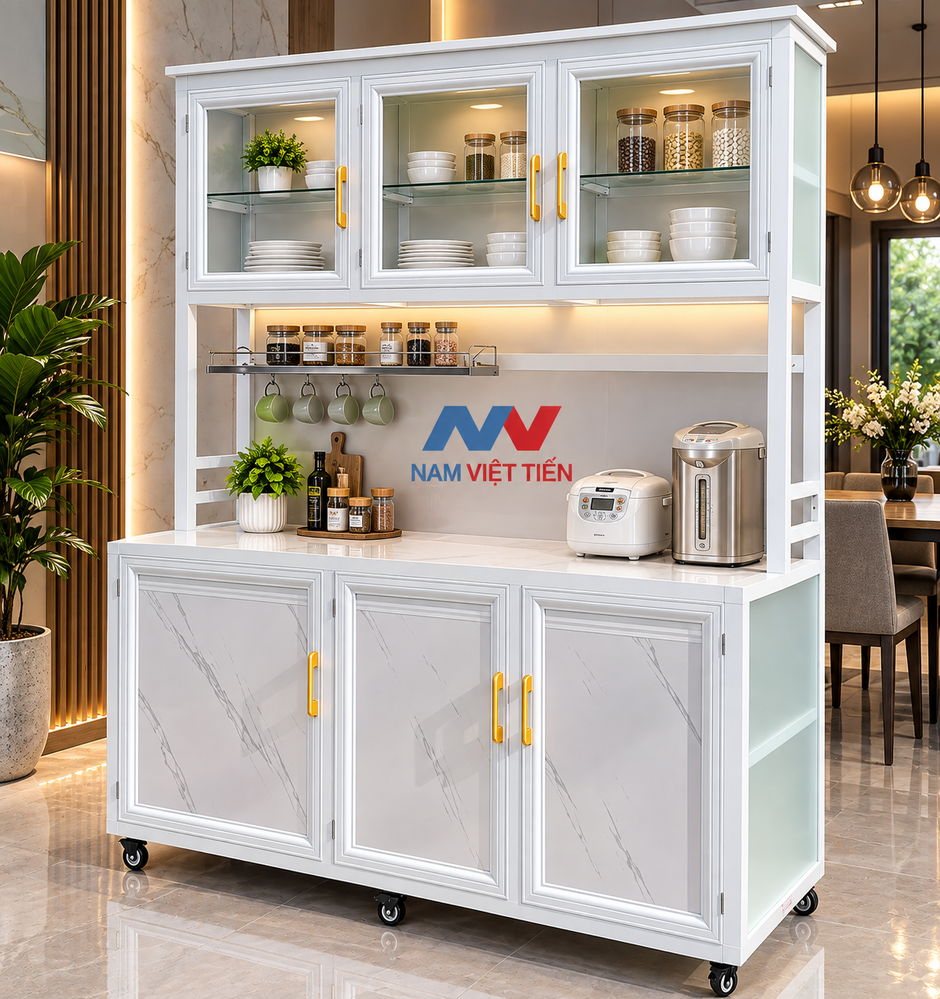 Kiểm Tra Bánh Xe Tủ Bếp Di Động Kiểm tra bánh xe tủ bếp di động đảm bảo chắc chắn khi sử dụng