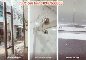 Sửa tay cầm bánh xe và khóa cửa kính tại nhà