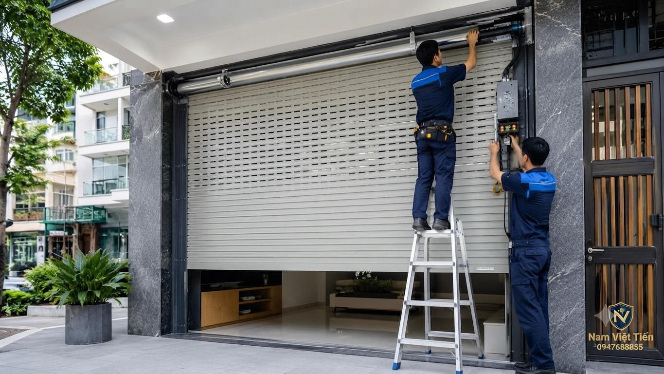 Cửa cuốn hiện đại cho mặt tiền Cửa cuốn hiện đại cho mặt tiền