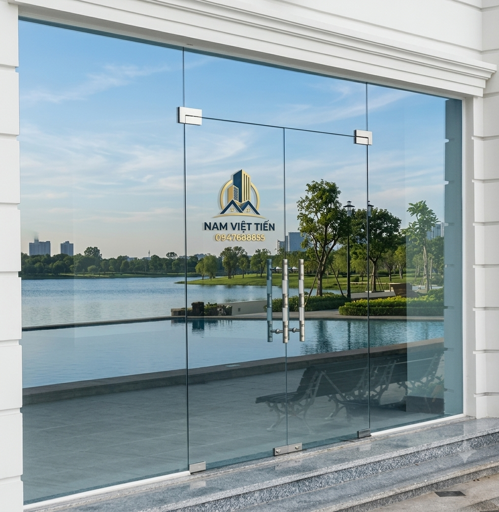 Cửa kính hoạt động ổn định sau khi thay bản lề sàn Cửa kính hoạt động ổn định sau khi thay bản lề sàn