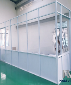 Vách ngăn nhôm kính cửa lùa - hệ cửa lùa - Nam Việt Tiến 1
