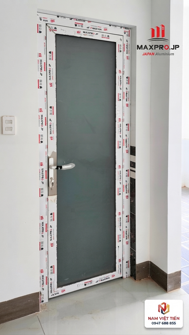Cửa đi nhôm Maxpro 1 cánh Cửa đi nhôm Maxpro 1 cánh cho lối đi phụ