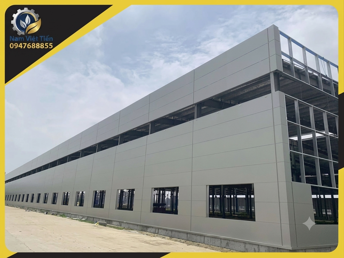 cấu tạo panel pu với hai mặt tôn sơn tĩnh điện