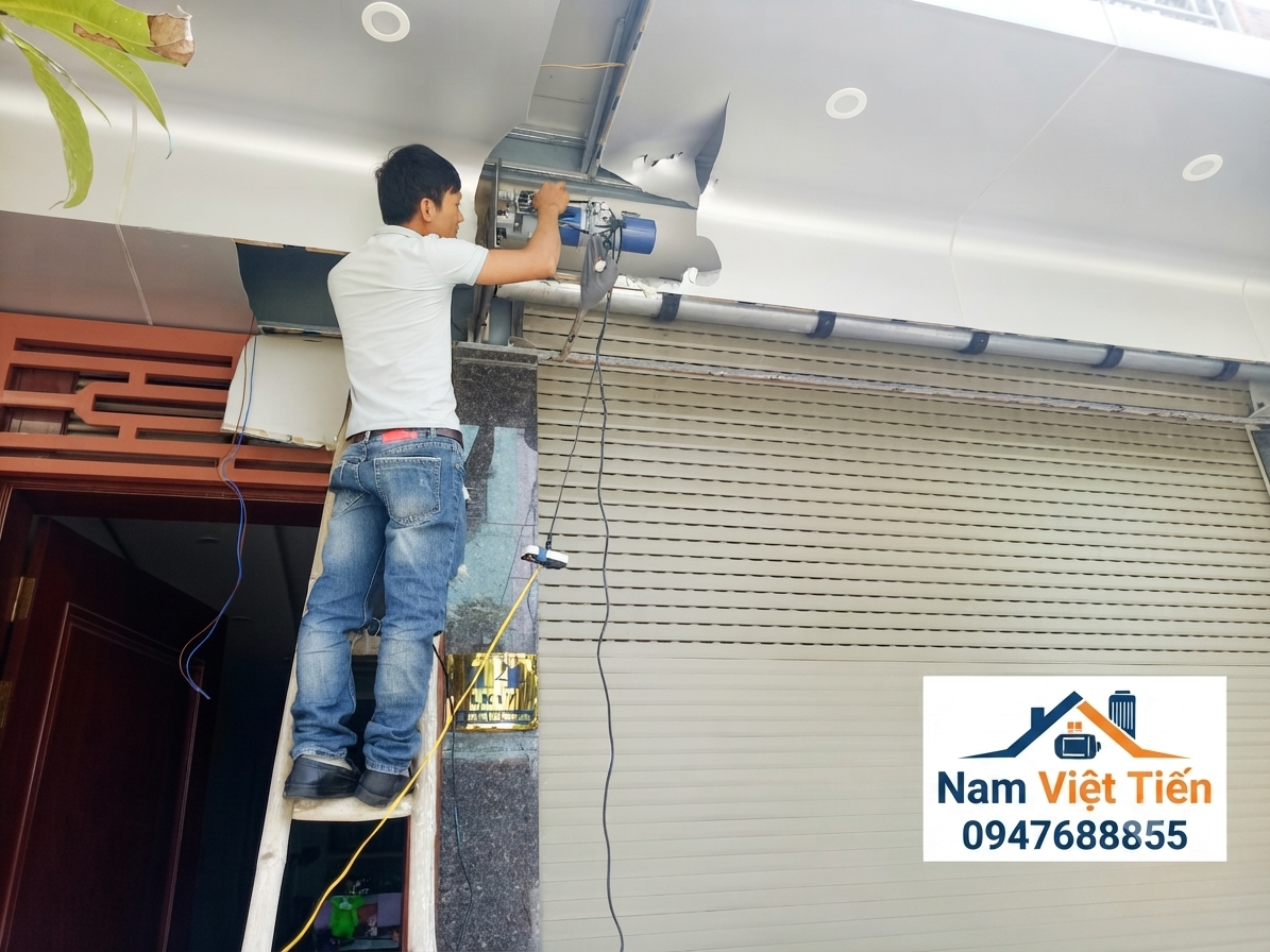 Sửa cửa cuốn không lên xuống Sửa cửa cuốn không lên xuống