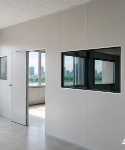 vách ngăn panel rockwool chống cháy