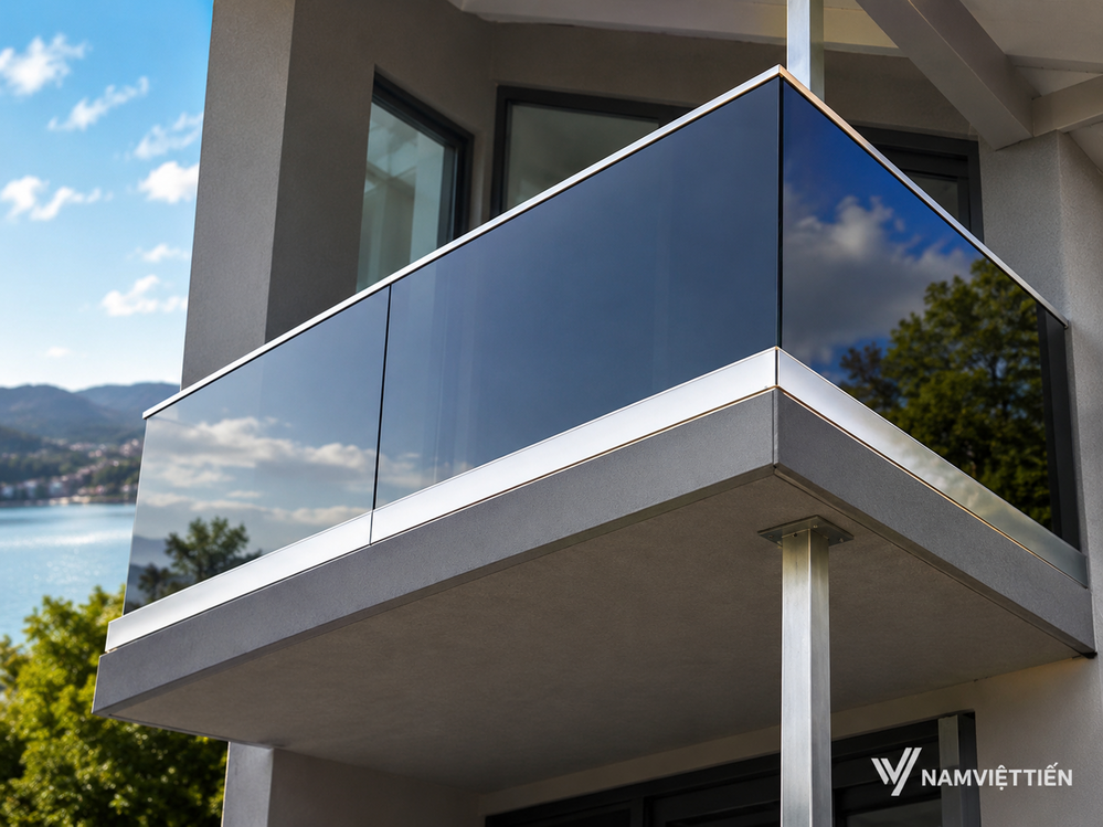 Các loại lan can kính phổ biến