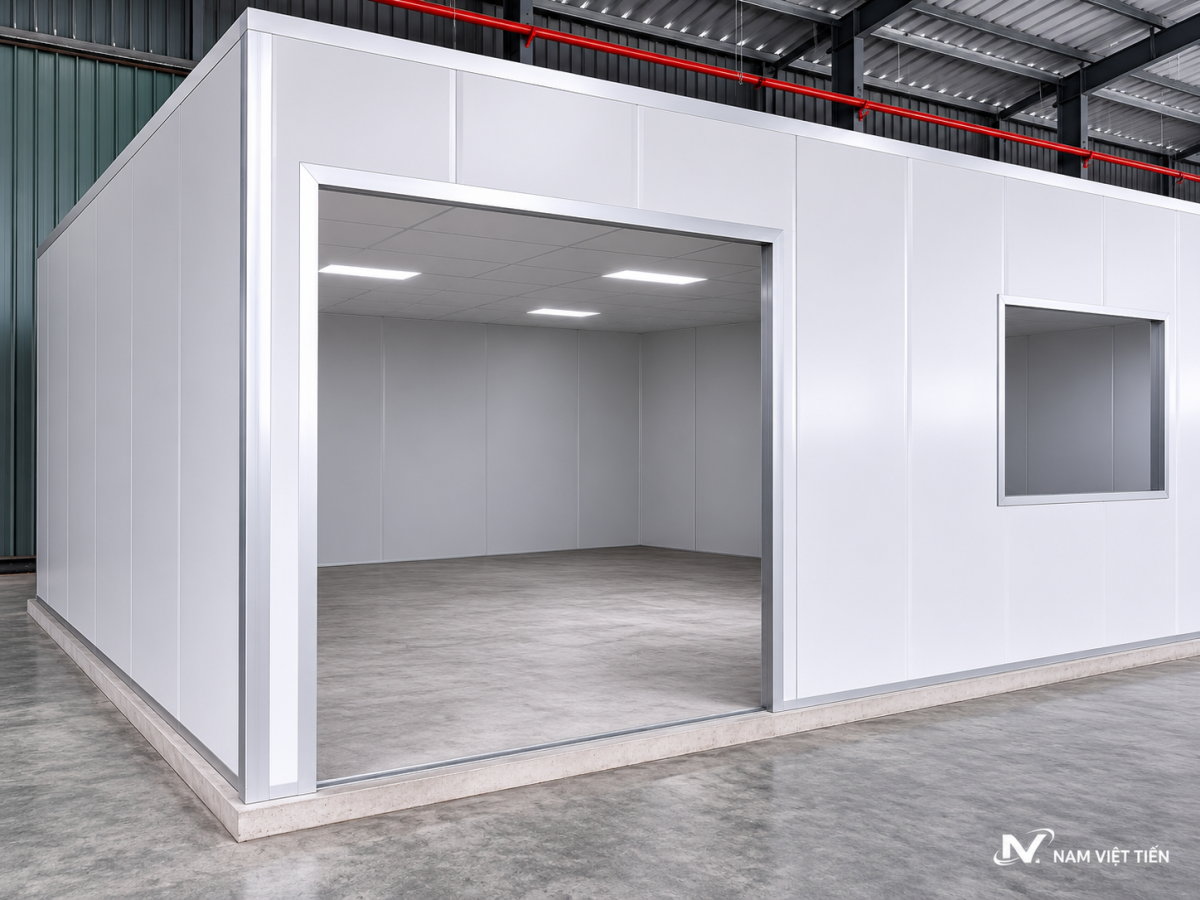 mối nối vách panel pu cần thi công kín khít