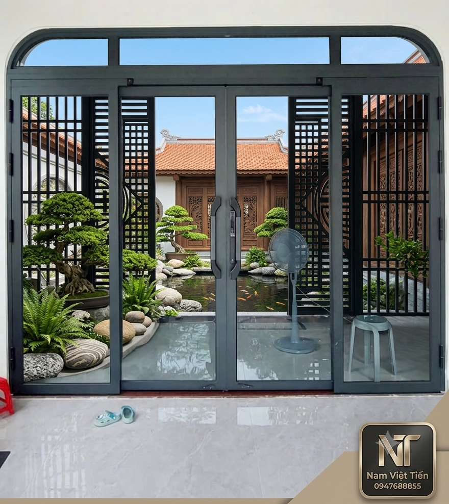 Cửa Xếp Trượt Nhôm Xingfa 5 lap dat cua di nhom xingfa 1 e1784463051719
