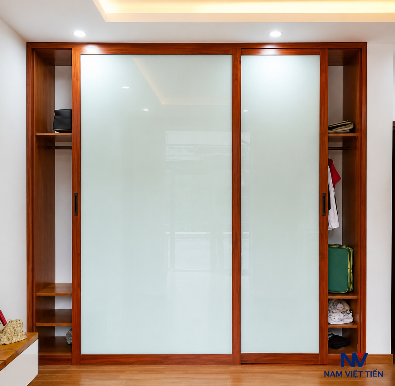 Tủ áo nhôm kính cửa lùa Tủ áo nhôm kính cửa lùa