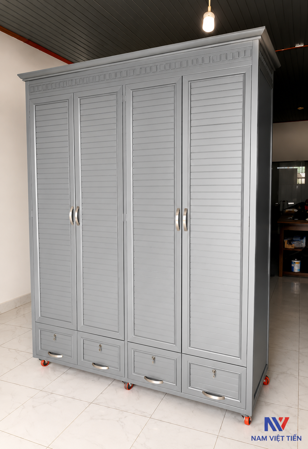 Tủ áo nhôm kính cao cấp Tủ áo nhôm kính cao cấp