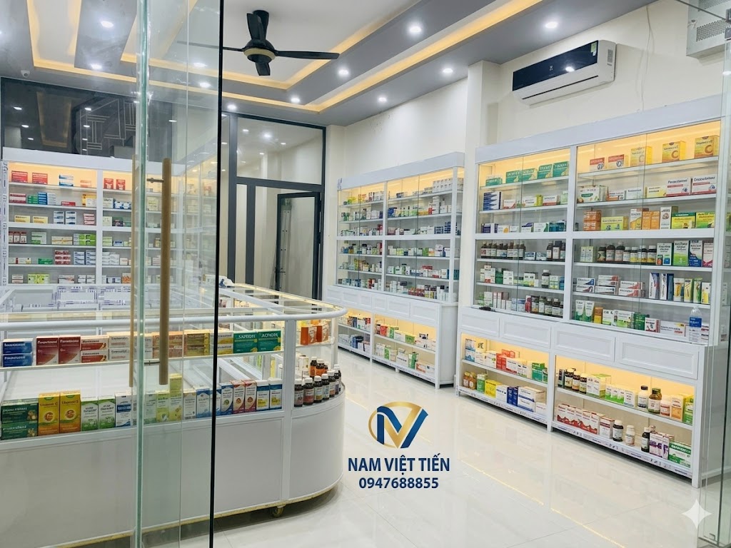 Tủ quấy thuốc tây nhôm kính 7 tu quay thuoc 1