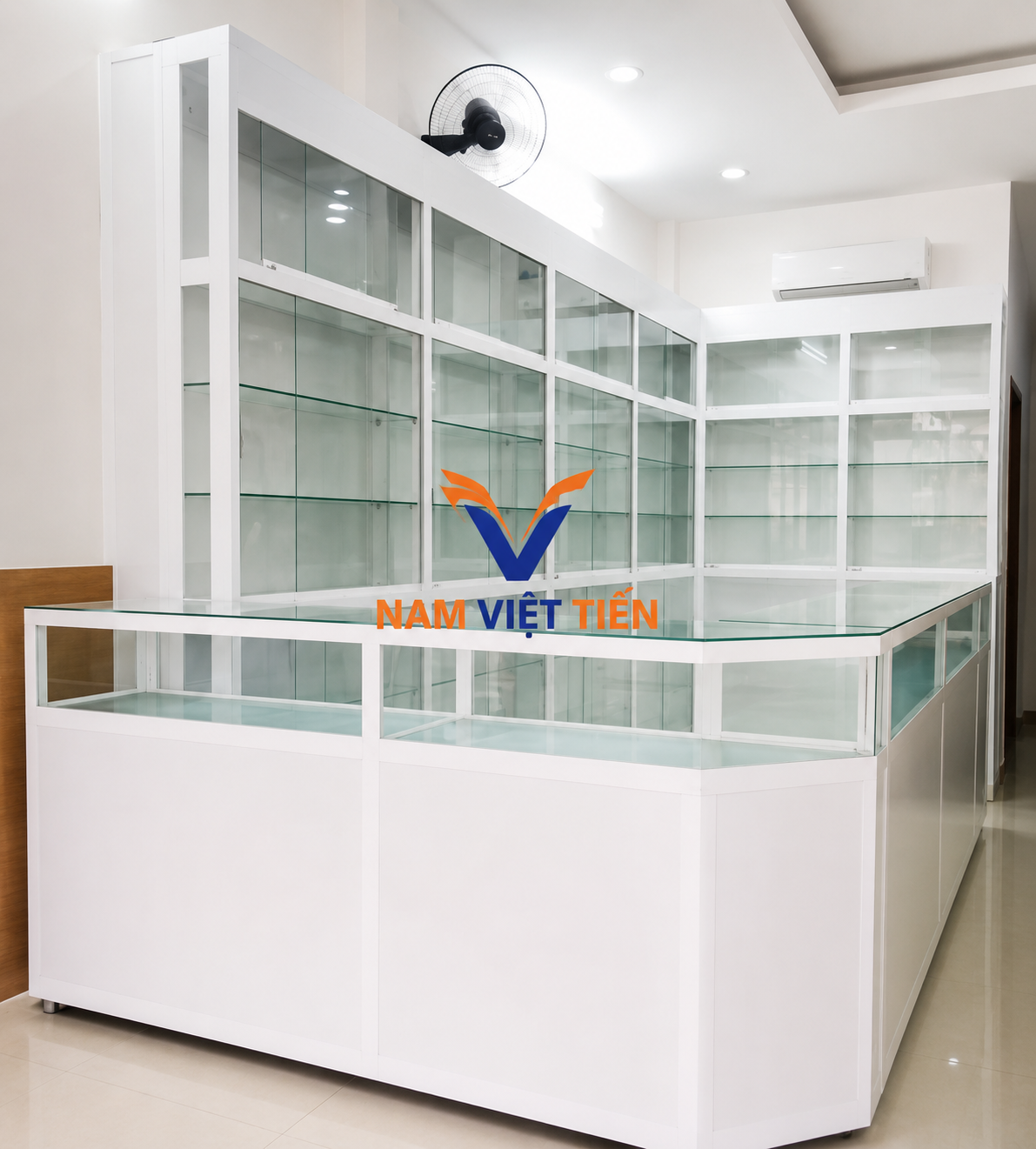 Mẫu Tủ Quầy Thuốc Đẹp 13 tu quay thuoc nhom kinh 2 1