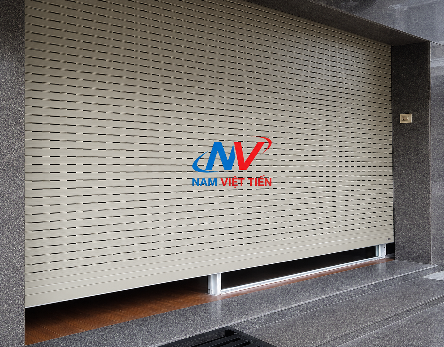 Mẫu cửa cuốn tấm liền Đức