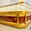 Quầy giao dịch tiệm vàng rộng Quầy giao dịch tiệm vàng bố trí rộng