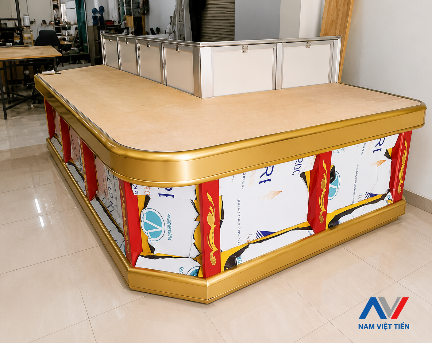 Thiết kế tủ vàng bạc hiện đại Thiết kế tủ vàng bạc hiện đại